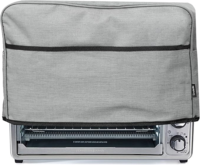 Crutello 6 Slice Toaster Oven Cover - Storage Pockets Heavy-Duty Dust Covers
