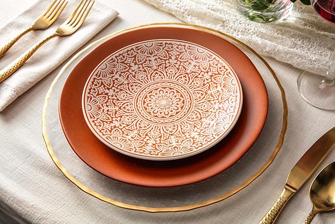 Fortessa Heirloom Stoneware 16 Piece Dinnerware Set (Service for 4) Terracotta