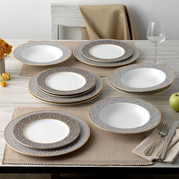 Noritake Infinity Bronze 12-Piece Dinnereware Set Service for 4