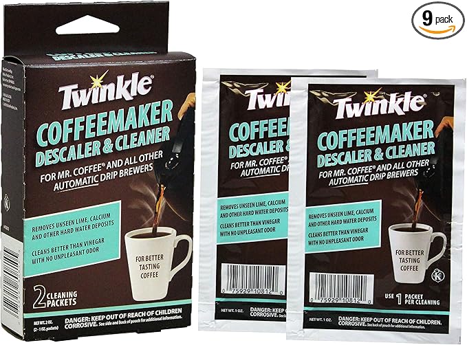Mr. Coffee Twinkle Coffeemaker Descaler &amp Cleaner2 Count -18 Ounce (Pack of 9)