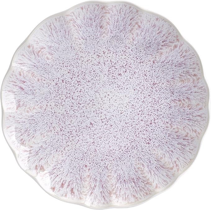 Mikasa Isla Hand Crafted 12 Piece Plates Bowls Dinnerware Set Service for 4 Pink