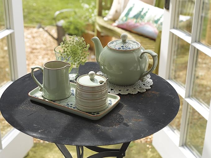 Denby Accent Rectangle Plate Orchard Green Set of 4