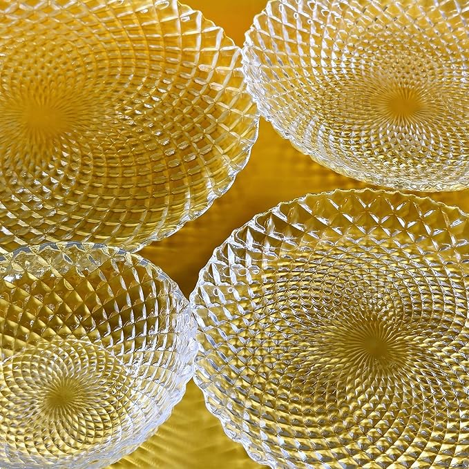 PAVO Clear Glass Dinnerware Set
