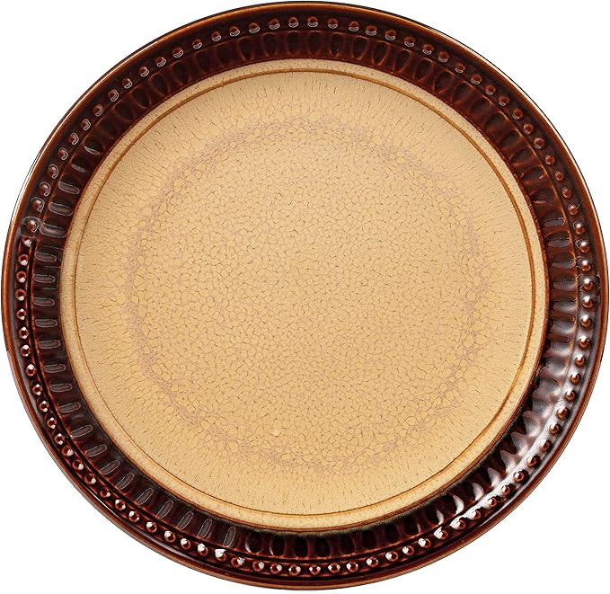 Lorren Home Trends 16 Piece Stoneware Set-Mojave Brown