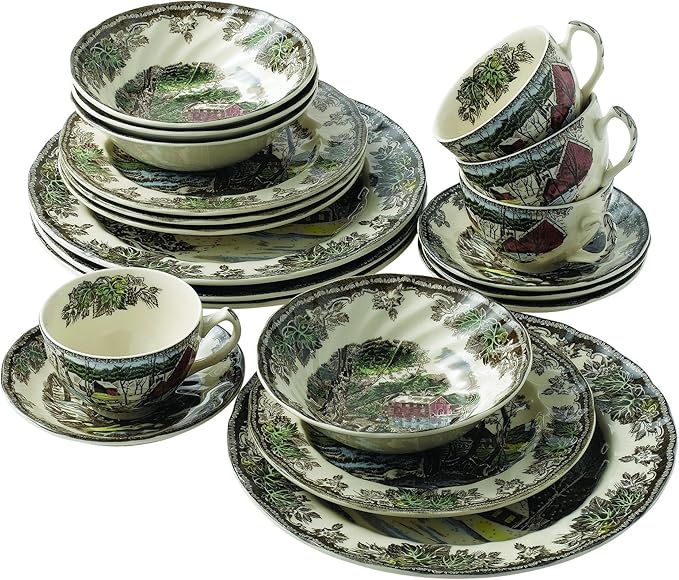 Johnson Brothers Friendly Village 20-Piece Dinnerware Set Multicolor 10.5