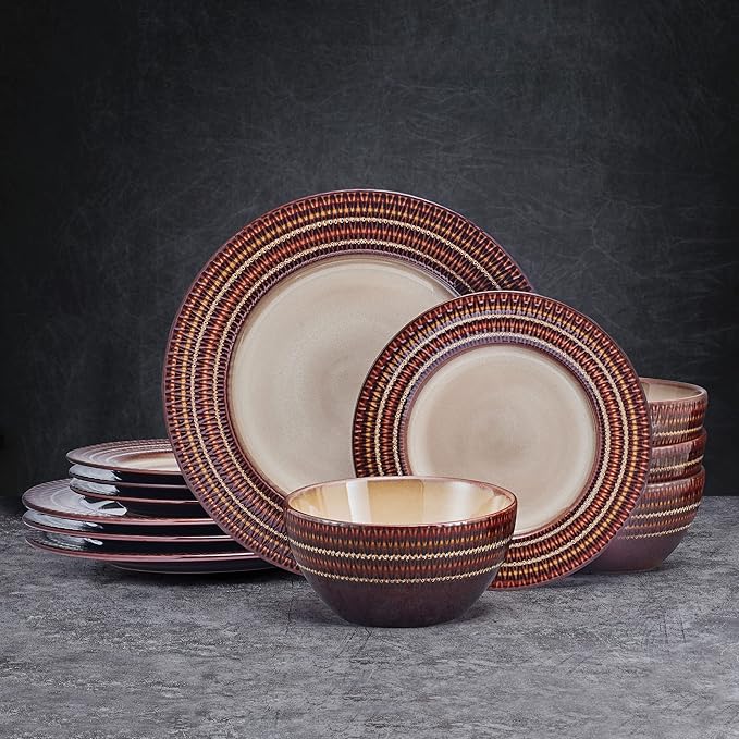Pfaltzgraff Skylar 12 Piece Dinnerware Set Service for 4