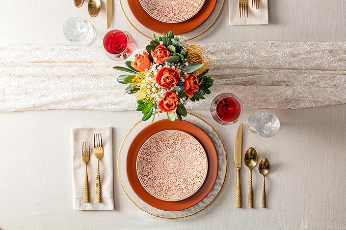 Fortessa Heirloom Stoneware 16 Piece Dinnerware Set (Service for 4) Terracotta