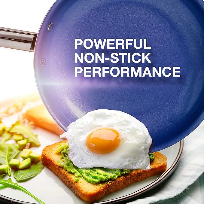 Mueller Sapphire UltraClad Kitchen Induction Pots and Pans Set Nonstick Induction Cookware Sets -24pc for Cooking Kitchen Cookware Sets Frying Pans