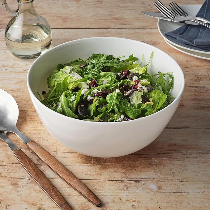 Everyday White by Fitz and Floyd Nevaeh Deep Serve Bowl 8.5 Inch