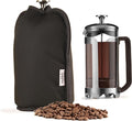 Muldale French Press Cozy Cover Insulated in Black - Coffee Pot Cover Insulator Designed to Keep your Coffee Warmer for Longer - Cafetiere Pot Cosy for Multiple Sizes
