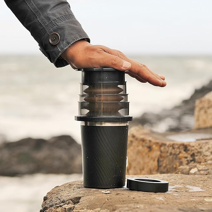 Cafflano Kompact : Portable Coffee Maker French Press Coffee Press Immersion Pour Over Cold Brew Maker