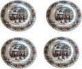 RoyalStaford Toy Shop Holiday Christmas Dinnerware Set 4-Piece Dinner Plates Festive Dining Collection