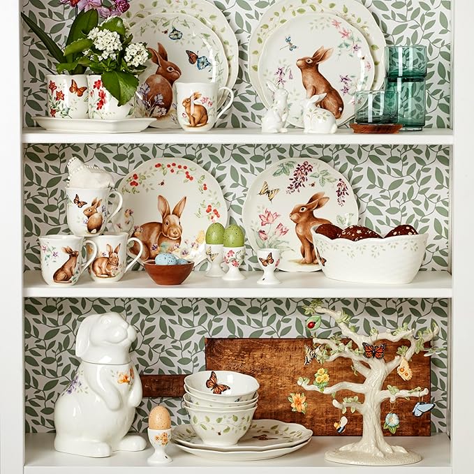 Lenox 894154 Butterfly Meadow Bunny Mugs Set of 4 Easter Drinkware