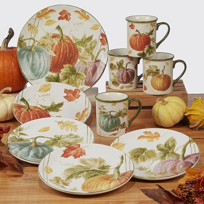 Certified International Harvest Autumn Havest 16 Pc Dinnerware Set Service for 4 Multicolor