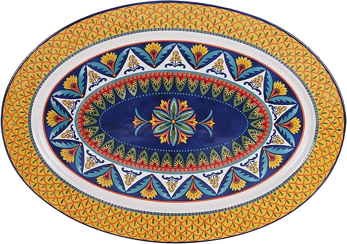 Bico Havana Ceramic 16 inch Oval Platter Microwave &amp Dishwasher Safe