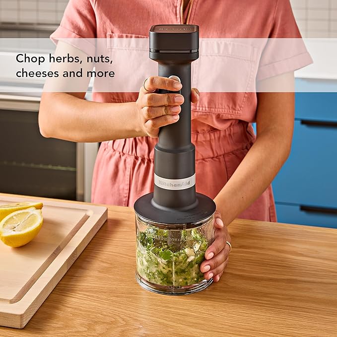 KitchenAid Go Cordless Hand Blender with Accessories - battery sold separately KHBRV05 Black Matte
