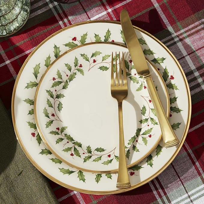 Lenox 899203 Holiday 18-Piece Dinnerware Set Service For 6