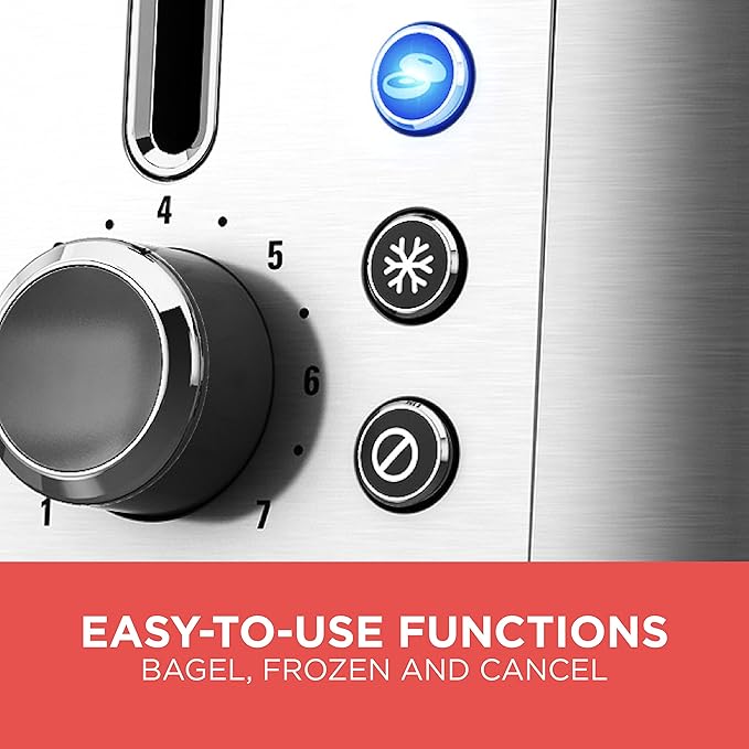 BLACK+DECKER 2-Slice Toaster Rapid Toast Stainless Steel TR3500SD