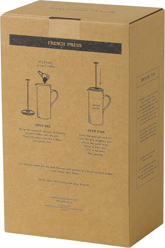 Royal Doulton Coffee Studio French Press Grey 50 oz