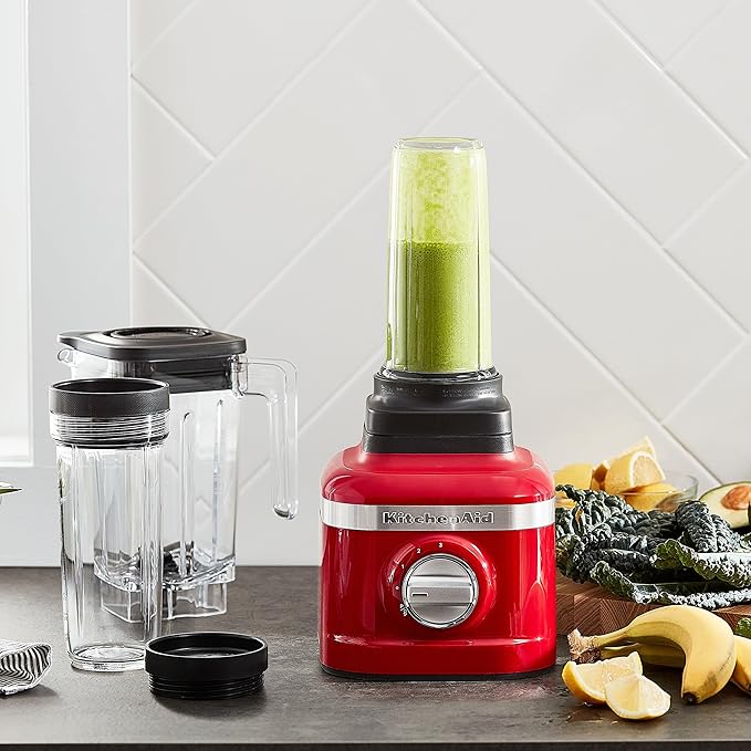 KitchenAid K150 3 Speed Ice Crushing Blender with 2 Personal Blender Jars - KSB1332PA