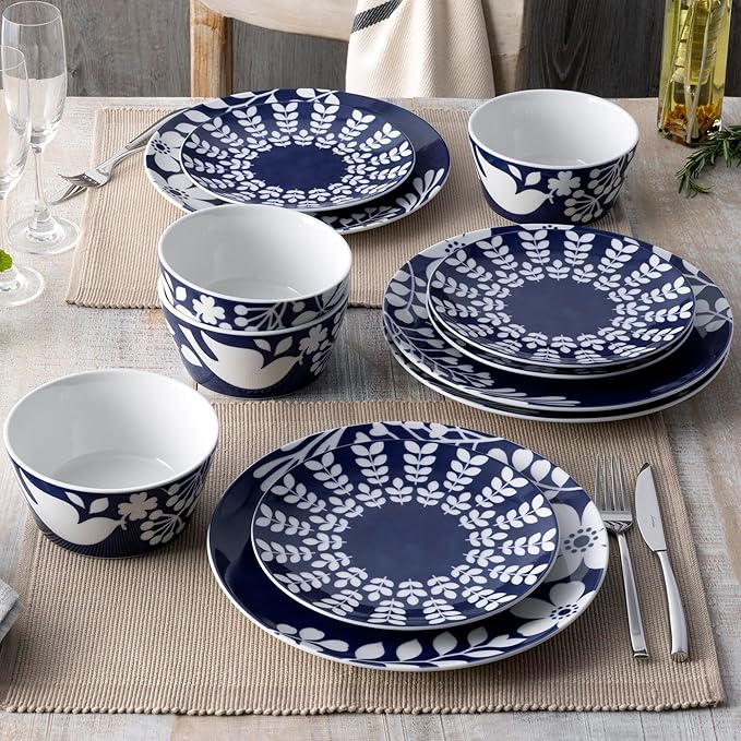 Noritake Bluefjord 12-Piece Dinneware Set Service for 4