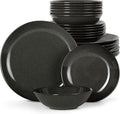 Mino Lightweight Dinner Set set of 12 onyx black