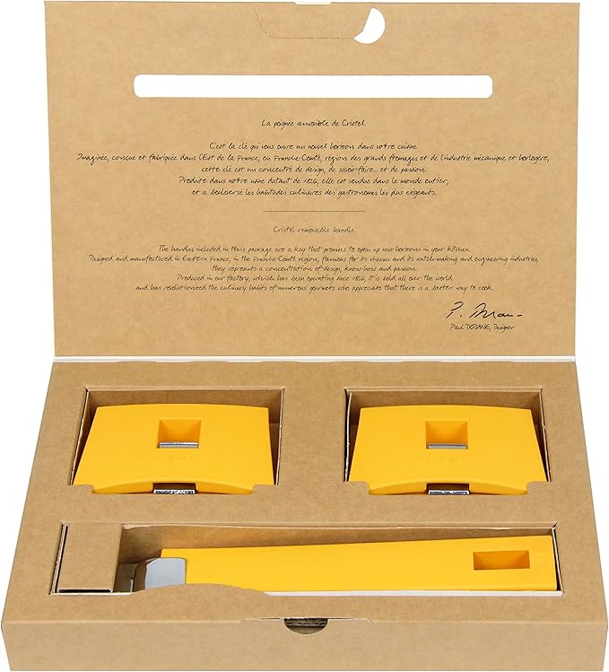 Cristel Mutine Spplmaj Set of Handles Yellow
