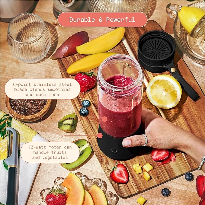 Beautiful Portable to-Go Blender 2.0 70 W 16 oz (Black Sesame)