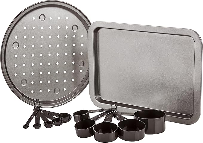 Gibson Home Back to Basics Nonstick Aluminum Cookware Set 59-Piece Black