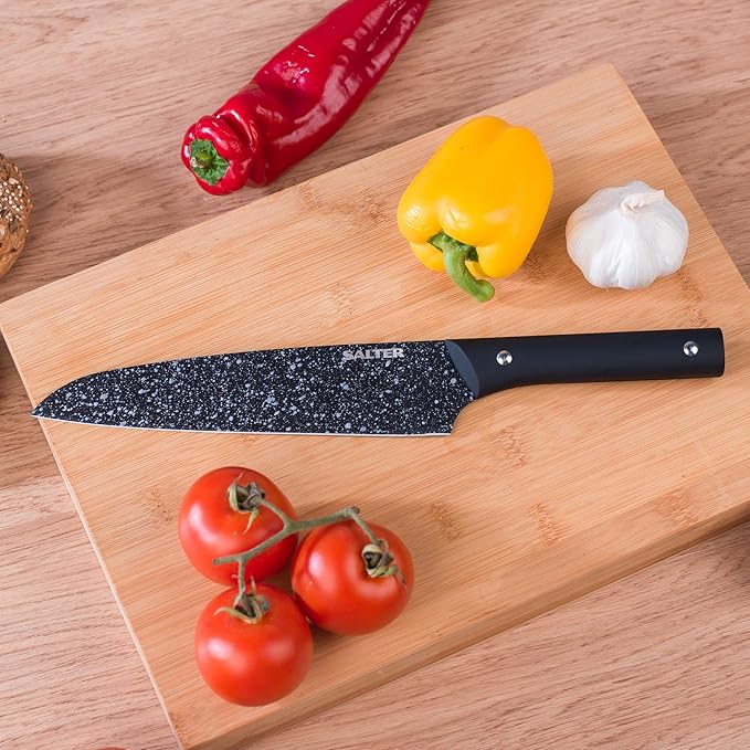 Salter BW076131 3-Piece Non-Stick Megastone Knife Set Stainless Steel