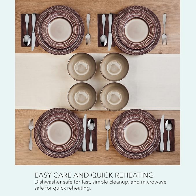 Pfaltzgraff Skylar 12 Piece Dinnerware Set Service for 4