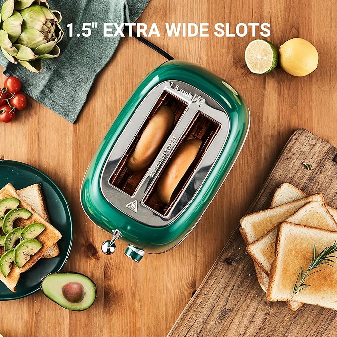 Roter Mond Retro 2 Slice Toaster + Electric Wine Opener Set for Merry Christmas