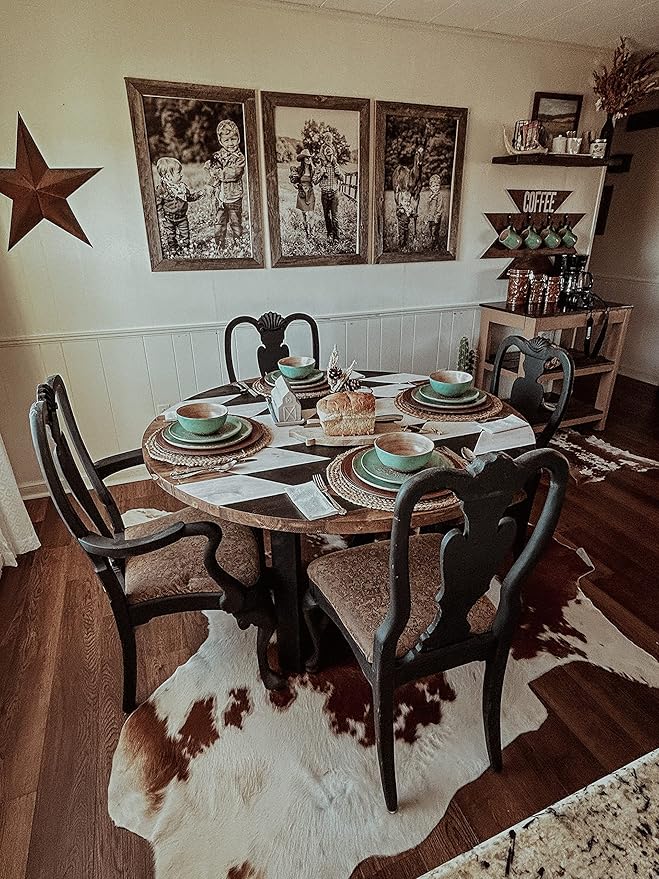Paseo Road Patina Turquoise 16 Piece Ceramic Southwestern Rustic Cabin Dinnerware Set with Plates Bowls and Mugs