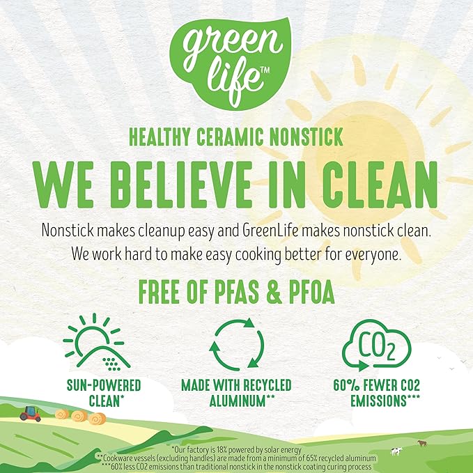 GreenLife 16-Piece Set 2 Cutting boards 20 Electric Griddle 1QT and 2QT Saucepan Pot Set with Lids Ceramic Nonstick PFAS-Free PFOA-Free Dishwasher Safe Soft Pink