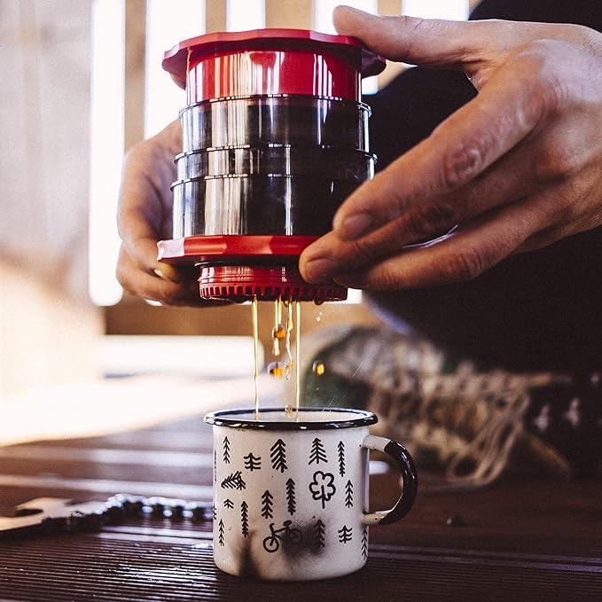 Cafflano Kompact : Portable Coffee Maker French Press Coffee Press Immersion Pour Over Cold Brew Maker