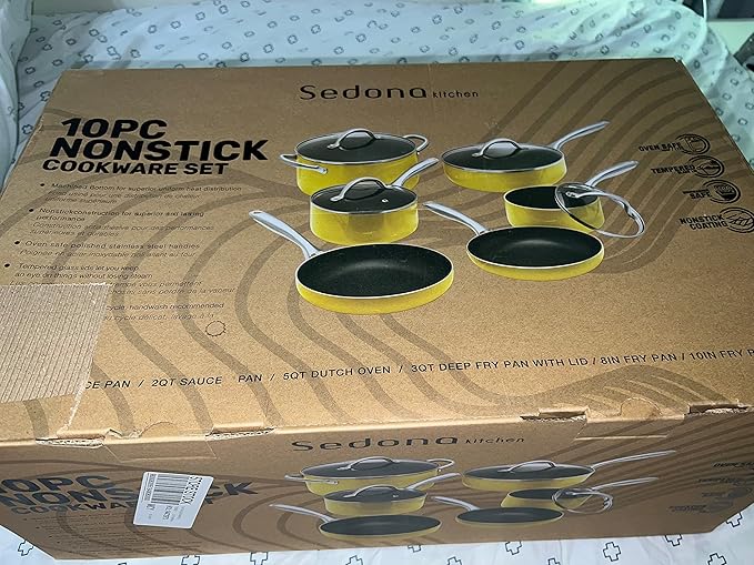 10 PC NONSTICK COOKWARE SET