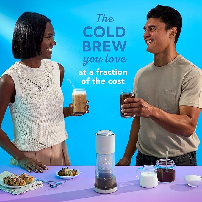 Mr. Coffee® Express Cold Brew Coffee Maker 10-Minute Cold Brew Coffee Machine Oat Milk