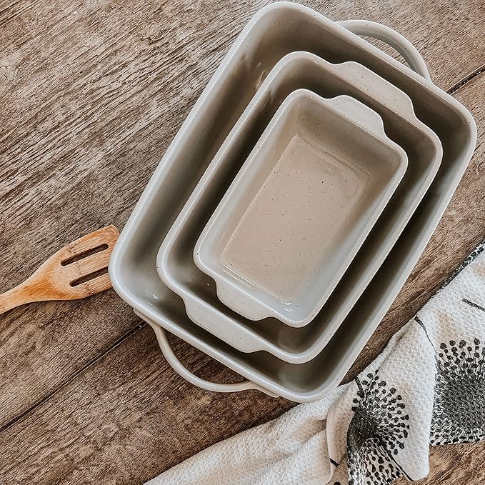 Mora 9x13in Deep Porcelain Baking Dish - Oven to Table Freezer Safe