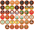 Two Rivers Coffee Single Serve Sampler Pack for Keurig K-Cup Brewers Assorted Fall Flavors(Coffee Cocoa Tea) 40 Count