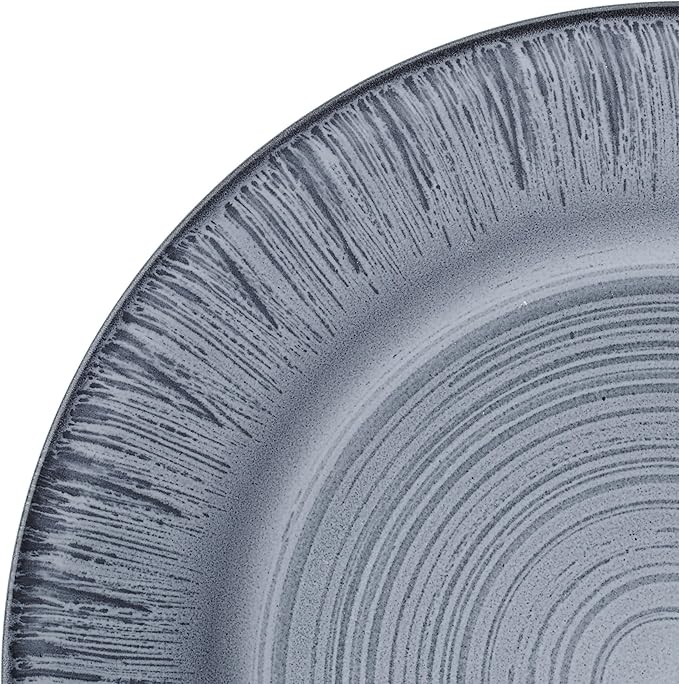 Pfaltzgraff Mystic 12 Piece Plates Bowls Dinnerware Set Service for 4 Blue