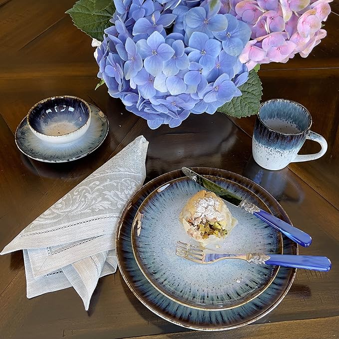 Carmel Ceramica Cypress Grove Dinnerware 12 Piece Set