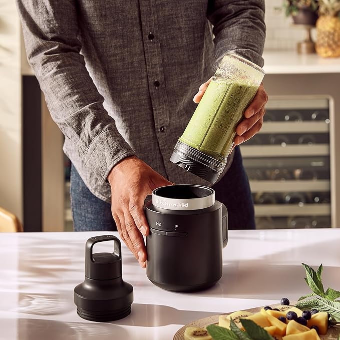 KitchenAid Go™ Cordless Personal Blender - battery sold separately KSBR200 Black Matte
