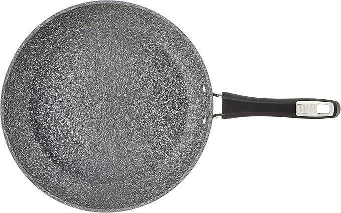 Bialetti Impact Textured Nonstick Oven-Safe Frying Pan 12 Inch Gray