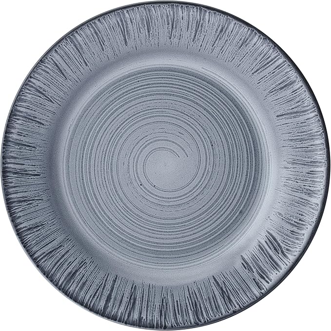 Pfaltzgraff Mystic 12 Piece Plates Bowls Dinnerware Set Service for 4 Blue