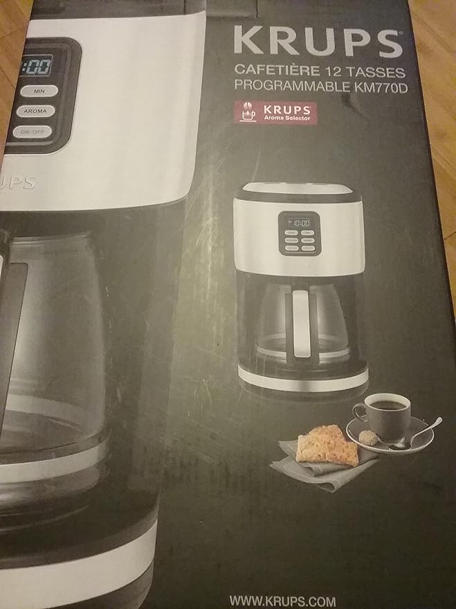 Krups 12 Cup Programmable Coffee Machine KM770D50