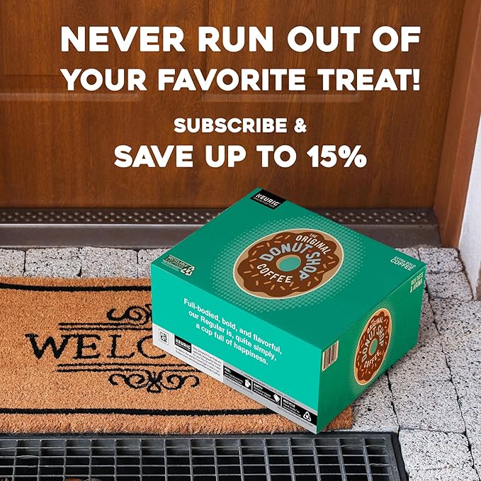 The Original Donut Shop Snickers Coffee Keurig Single Serve K-Cup Pods Flavored Coffee 96 Count (4 Packs of 24)