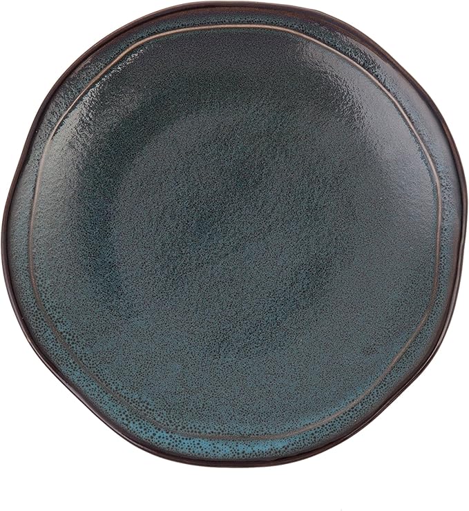 D&ampV 6 Piece Stōn Porcelain Dinnerware Dinner Plate Set 10 Twilight