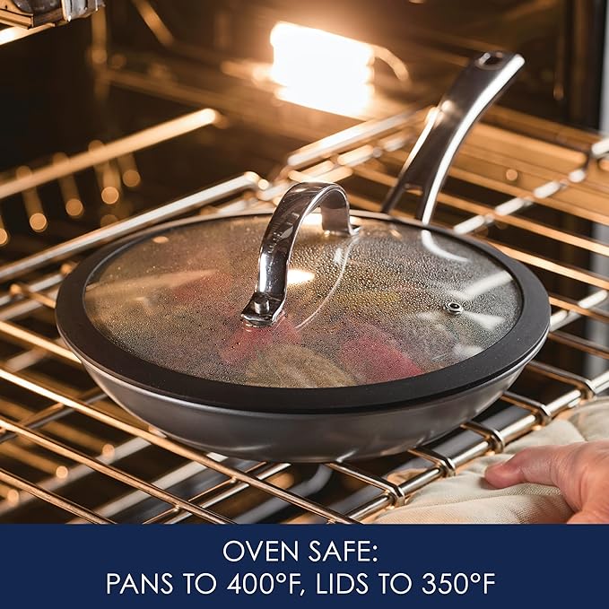 Rachael Ray Cook + Create Hard Anodized Nonstick Cookware/Pots and Pan Set 10 Piece - Black