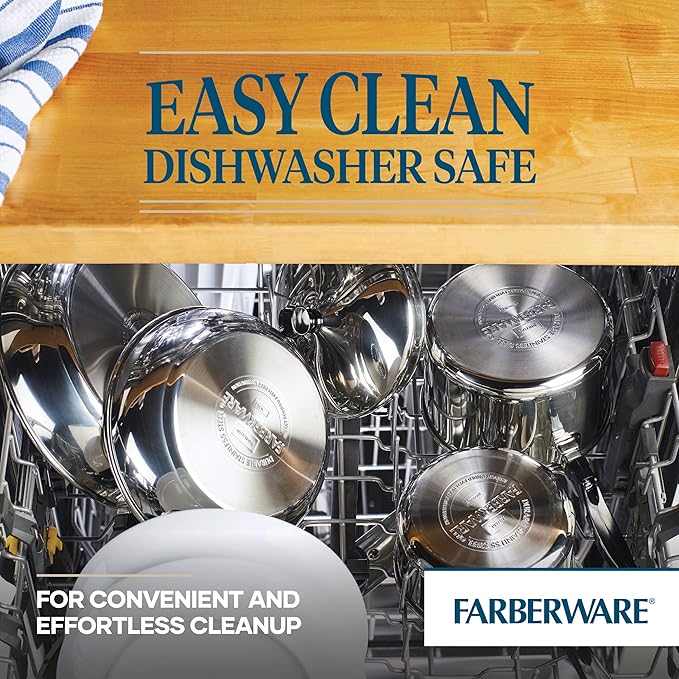 Farberware Classic Stainless Steel Fry Lid Saute Pan (2.75 Quart) Silver
