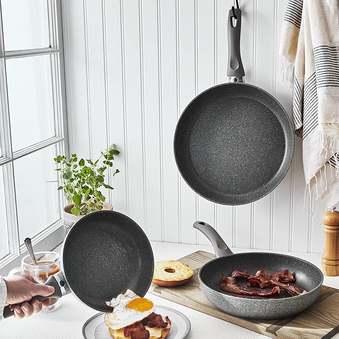 BALLARINI Modena by HENCKELS Forged Aluminum 3-pc Nonstick Fry Pan Set